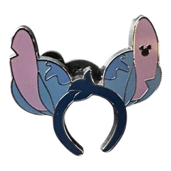 2025 WDW Hidden Disney Pin Stitch Ear Headband Ear Hat Hidden Mickey Pin - Picture 1 of 11